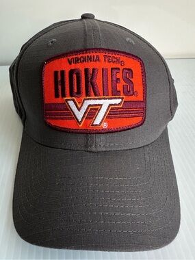 Men's New Era Hat Cap Gray Virginia Tech Hokies Team Elevated 9SEVENTY